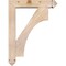 Ekena Millwork Westlake Arts and Crafts Smooth Bracket w/ Offset Brace, Douglas Fir, 5 1/2"W x 24"D x 32"H BKT0604X24X32WTL03SDF - alternate 4